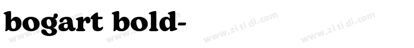 bogart bold字体转换